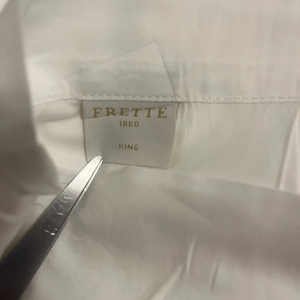 New Frette 100% Cotton Ultra-Luxury High Thread Count White King Duvet Cover - Picture 3 of 7